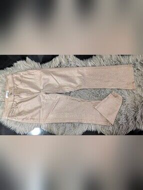 LOFT "Kick Crop" Shimmer Cropped Jeans sz24
